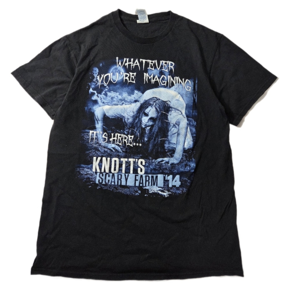 Knott's Scary Farm 2014 Delta Pro Horror Graphic Collectible Shirt Black Size M